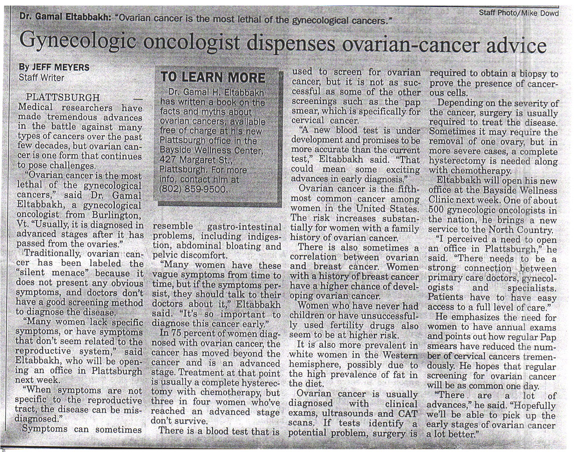 Gamal H. Eltabbakh ~ MD, FRCOG, FACOG