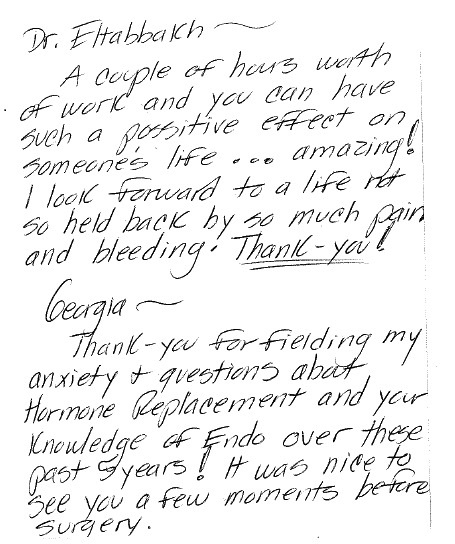 Kind words from our patients
