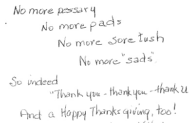 Kind words from our patients