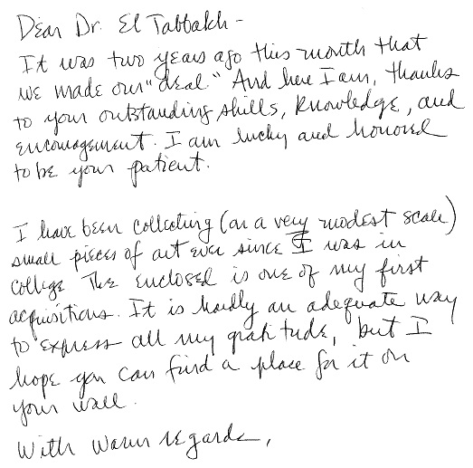 Kind words from our patients