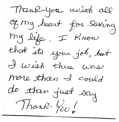 Kind words from our patients